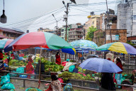Rainfall In Kathmandu, Nepal
