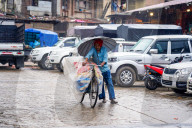 Rainfall In Kathmandu, Nepal