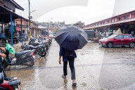 Rainfall In Kathmandu, Nepal
