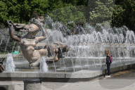 Fountains spring to life in Dnipro
