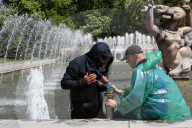 Fountains spring to life in Dnipro