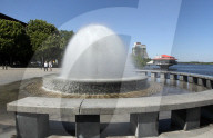 Fountains spring to life in Dnipro
