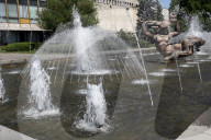 Fountains spring to life in Dnipro