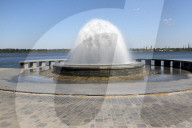 Fountains spring to life in Dnipro