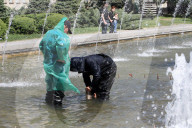 Fountains spring to life in Dnipro