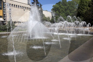 Fountains spring to life in Dnipro