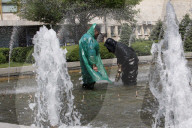 Fountains spring to life in Dnipro