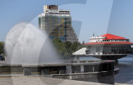 Fountains spring to life in Dnipro