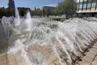 Fountains spring to life in Dnipro