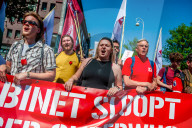 Labor Day Demonstration Organized In Amsterdam.