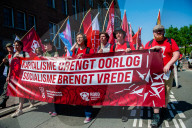 Labor Day Demonstration Organized In Amsterdam.
