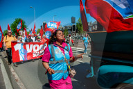 Labor Day Demonstration Organized In Amsterdam.