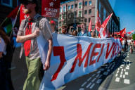 Labor Day Demonstration Organized In Amsterdam.