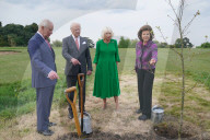 Charles and Camilla plant a tree with with King & Queen of Sweden