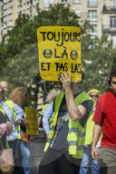 May Day Demonstration (Labour Day, Marking International Workers' Day) In Paris, France