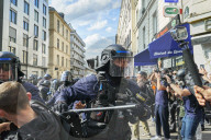 May Day Demonstration (Labour Day, Marking International Workers' Day) In Paris, France