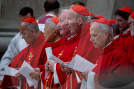 People Pay Tribute To The Late Pope Francis As Vatican Prepares For Conclave