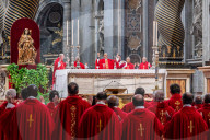 People Pay Tribute To The Late Pope Francis As Vatican Prepares For Conclave