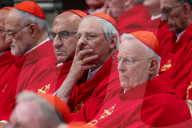 People Pay Tribute To The Late Pope Francis As Vatican Prepares For Conclave