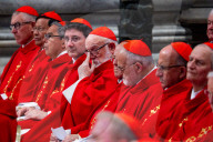 People Pay Tribute To The Late Pope Francis As Vatican Prepares For Conclave