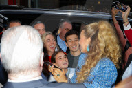 Blake Lively takes a group selfies as leaving the Late Night With Seth Meyers in New York City