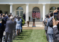 President Trump Holds National Day Of Prayer Event In Rose Garden At White House