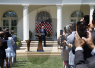 President Trump Holds National Day Of Prayer Event In Rose Garden At White House