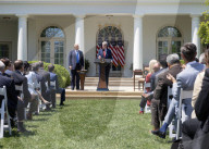 President Trump Holds National Day Of Prayer Event In Rose Garden At White House