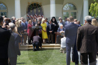 President Trump Holds National Day Of Prayer Event In Rose Garden At White House