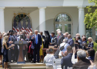 President Trump Holds National Day Of Prayer Event In Rose Garden At White House