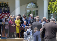 President Trump Holds National Day Of Prayer Event In Rose Garden At White House