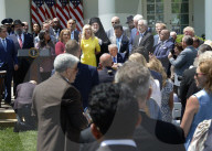 President Trump Holds National Day Of Prayer Event In Rose Garden At White House