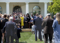 President Trump Holds National Day Of Prayer Event In Rose Garden At White House