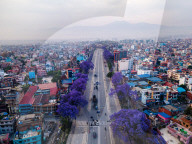 Drone View Of Ringroad Highway Kathmandu, Nepal.