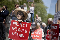 Lawyers Rally In Lower Manhattan To Demand Respect For The Rule Of Law