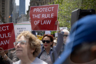 Lawyers Rally In Lower Manhattan To Demand Respect For The Rule Of Law