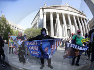 Demonstrators Rally Against Trump In Manhattan For May Day