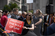 Lawyers Rally In Lower Manhattan To Demand Respect For The Rule Of Law