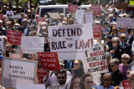 Lawyers Rally In Lower Manhattan To Demand Respect For The Rule Of Law