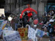 Demonstrators Rally Against Trump In Manhattan For May Day