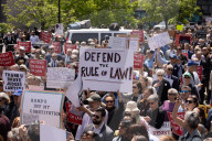 Lawyers Rally In Lower Manhattan To Demand Respect For The Rule Of Law