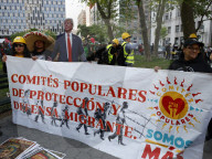 Demonstrators Rally Against Trump In Manhattan For May Day