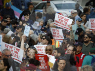 Demonstrators Rally Against Trump In Manhattan For May Day