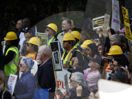 Demonstrators Rally Against Trump In Manhattan For May Day