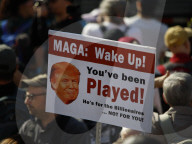 Demonstrators Rally Against Trump In Manhattan For May Day