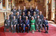 UK Royals at Windsor Castle reception in Windsor, UK.
