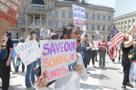 Thousands Rally Against Trump on May Day in New Jersey