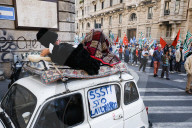 The International Workers' Day Demonstration For Safety At Work Organized By Cgil, Cisl And Uil In Milan