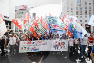 The International Workers' Day Demonstration For Safety At Work Organized By Cgil, Cisl And Uil In Milan