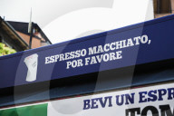Tommy Cash Meets Fans And Distributes Coffee To Present His Song Espresso Macchiato For The Eurovision Song Contest 2025 At The Newsstand In Milan